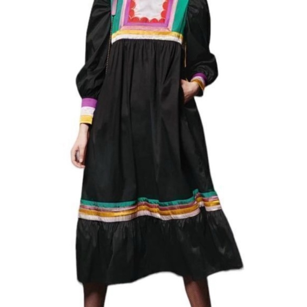 CeliaB Black colorful Maxi Dress
